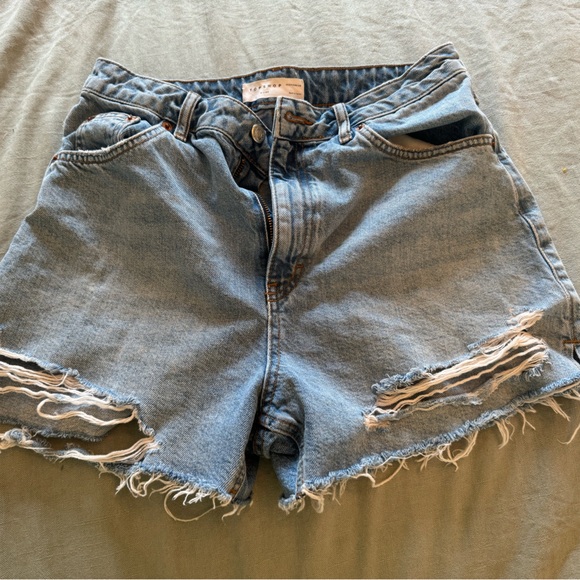 Topshop a-line style Denim shorts - Picture 1 of 3
